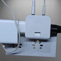 4-in-1 Rotating Wall Socket Extension with 2 USB Ports - alternate view 3