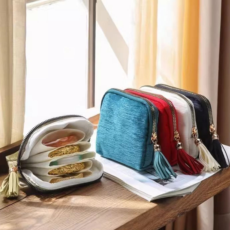 Zipper Travel Jewelry Box Case