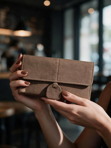 Truffle Fold Wallet - Beige
