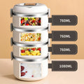 3 Layer Stainless Steel Bento Lunch Box - alternate view 4