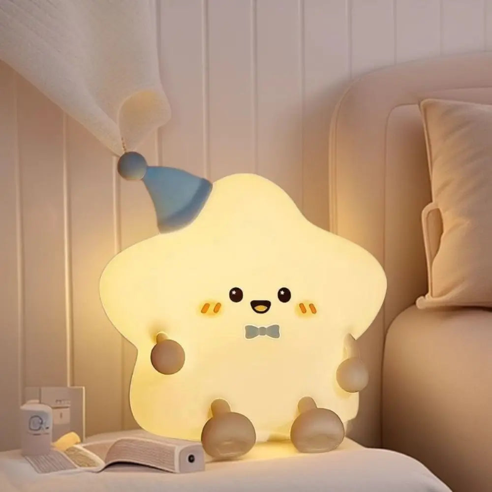 LED Star Night Light – Rechargeable Silicone Touch Table Lamp - alternate view 4