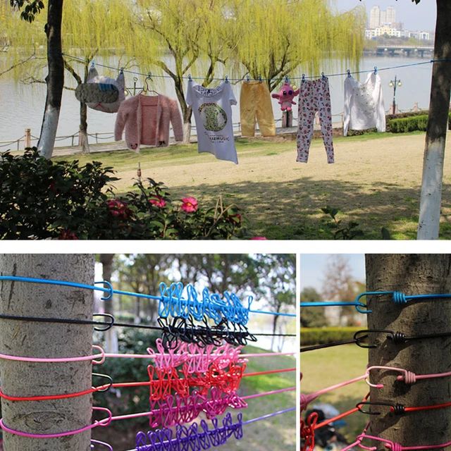 Portable Clothesline With 12 Clip - alternate view 3