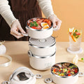 3 Layer Stainless Steel Bento Lunch Box - alternate view 2