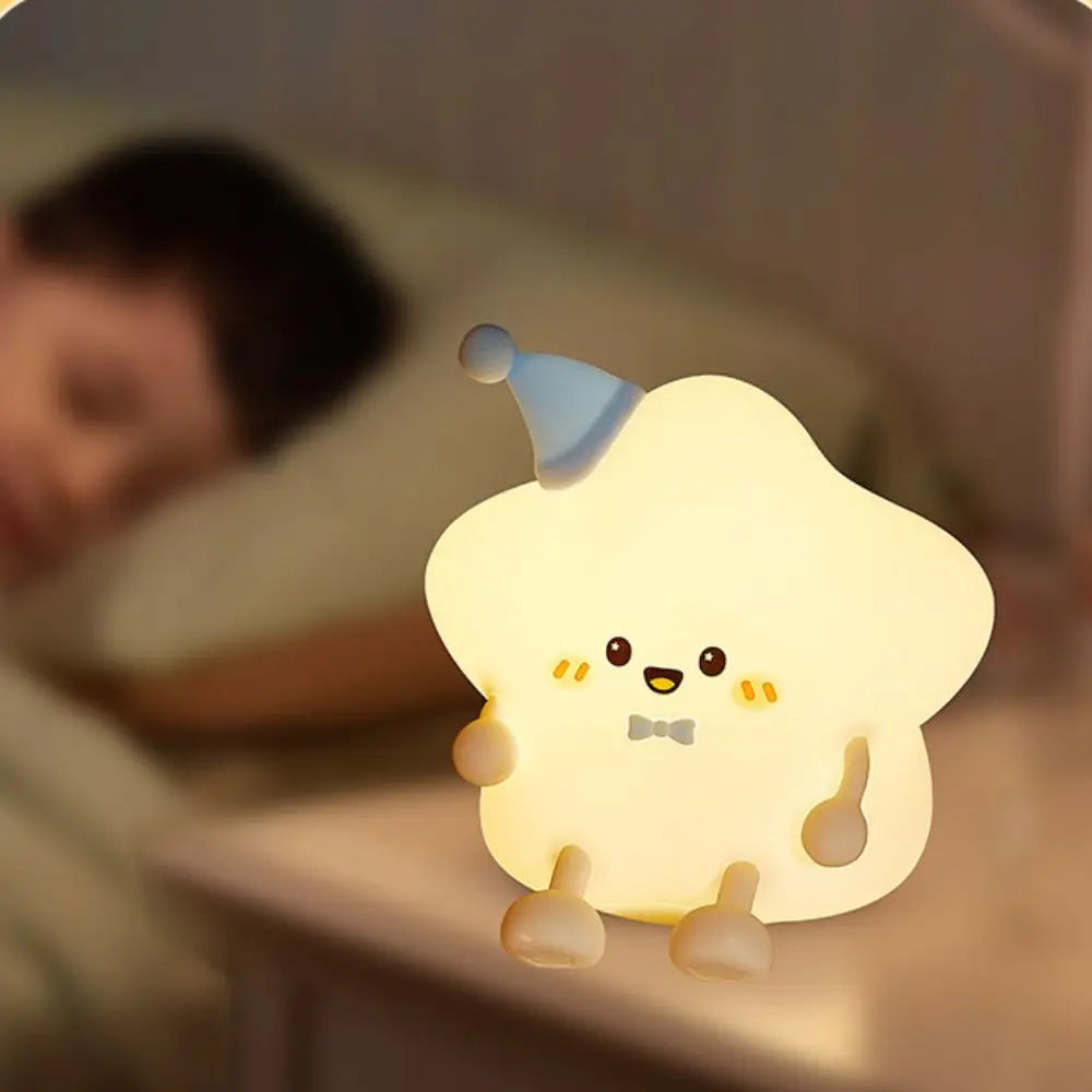 LED Star Night Light – Rechargeable Silicone Touch Table Lamp - alternate view 2