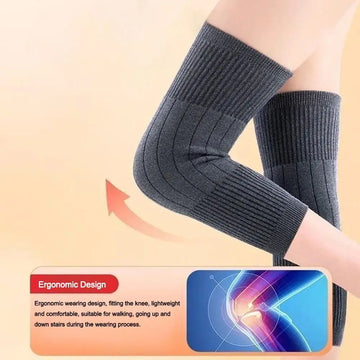 Velvet winter knee pads - ergonomic design