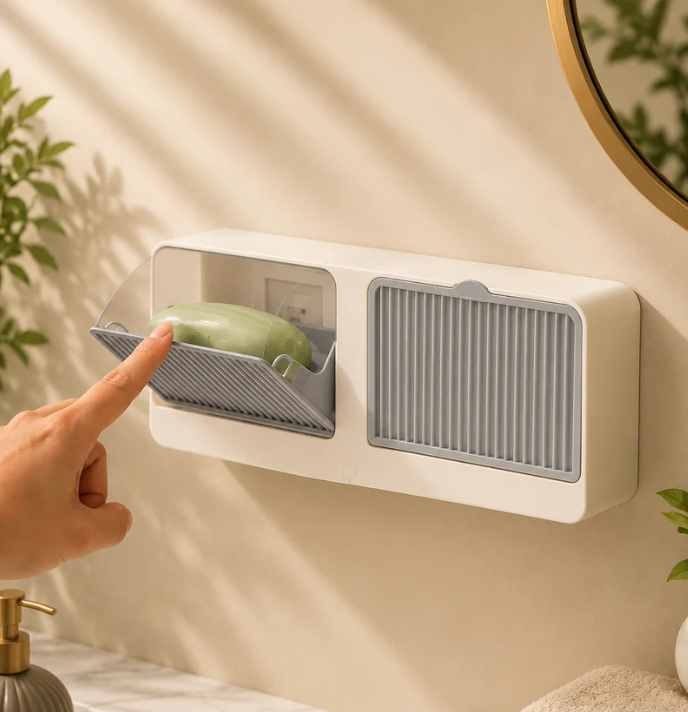 Double Wall Mounted Soap Holder – No Drilling - alternate view 4