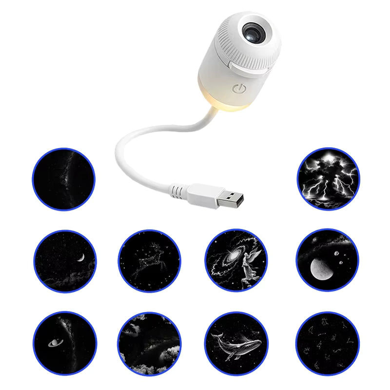 Galaxy Star Projector Night Light - alternate view 2