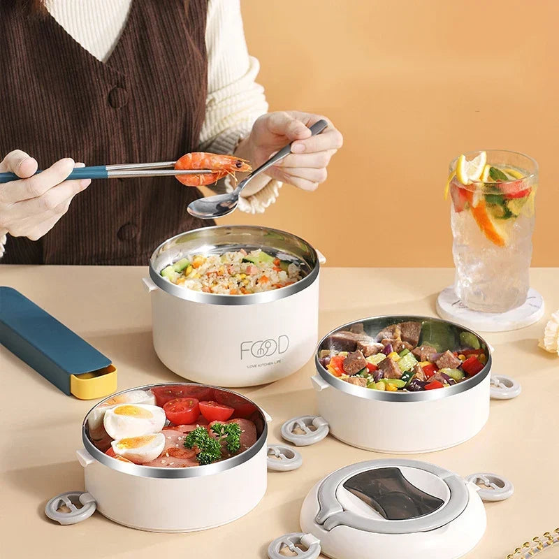 3 Layer Stainless Steel Bento Lunch Box - alternate view 3