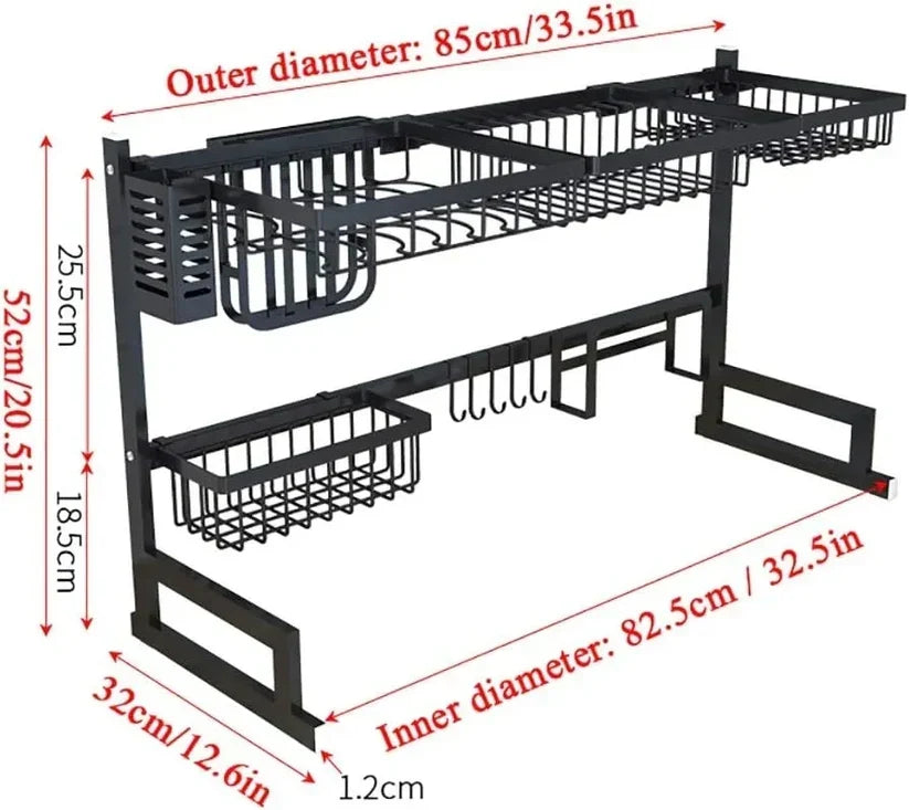 Kitchen Dish Drying Rack Over Sink - alternate view 5