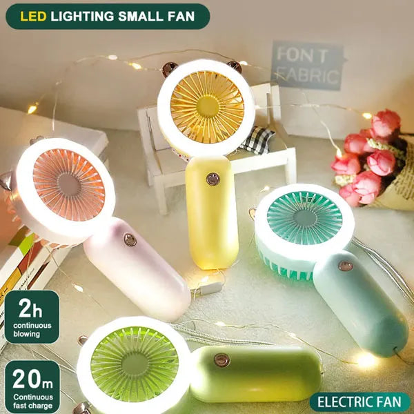 Portable Handheld Fan with Light - alternate view 2