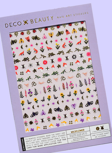 Reusable + Waterproof Floral  Nail Stickers