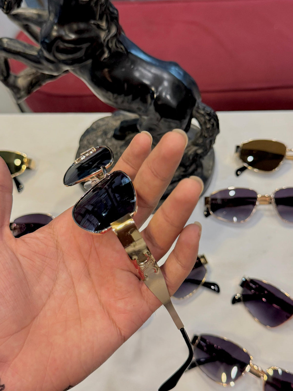 Unisex Celine Oval Glasses