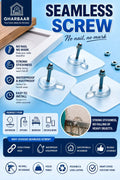 Punch-Free Screw Stickers (10 pcs)