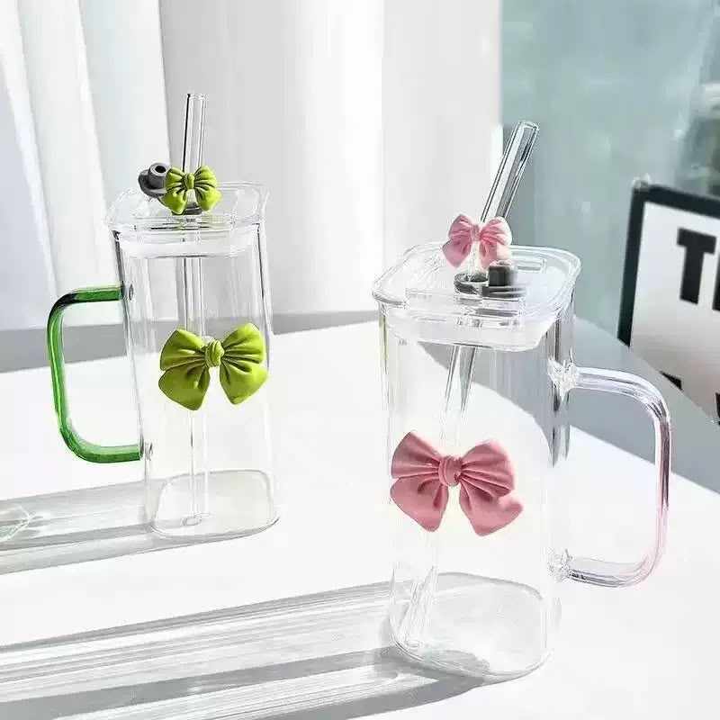 Aesthetic Bow Design Water Bottle - alternate view 2
