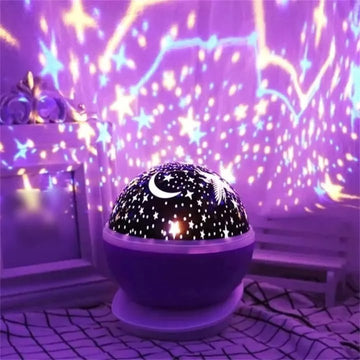 Cozy Starry Night Projector Bedroom