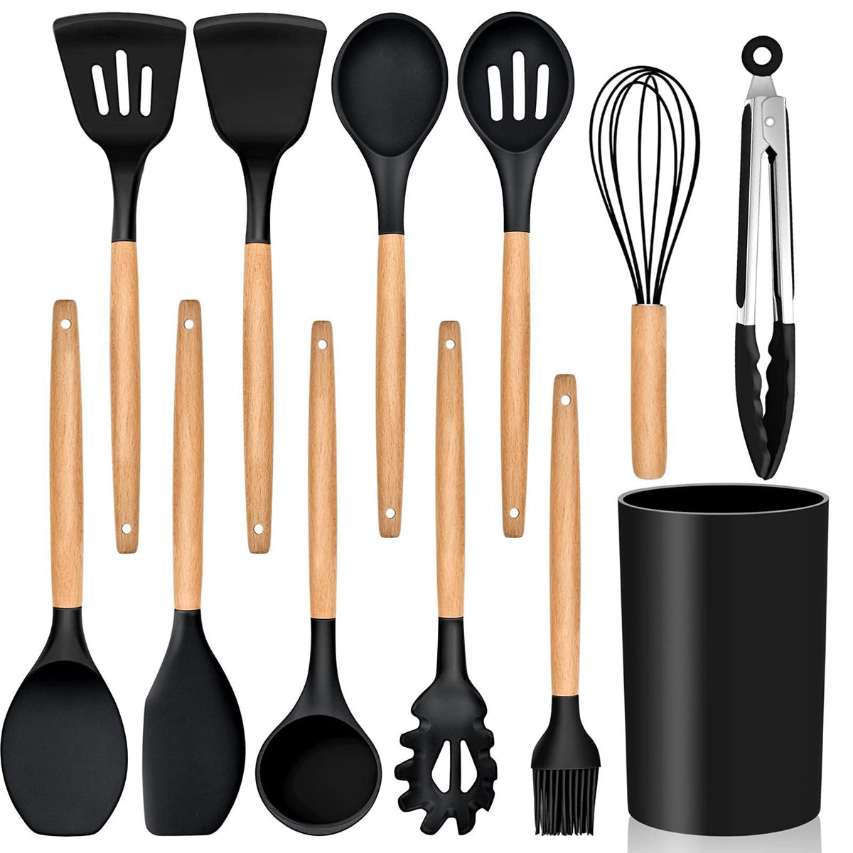 12-Piece Silicone Kitchen Utensil Set - alternate view 2