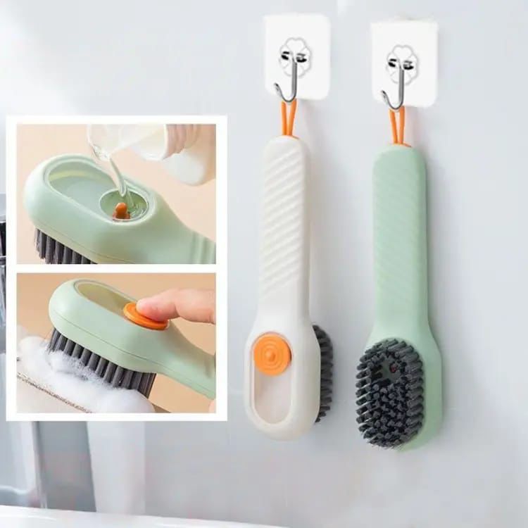 Soap-Dispensing Cleaning Brush