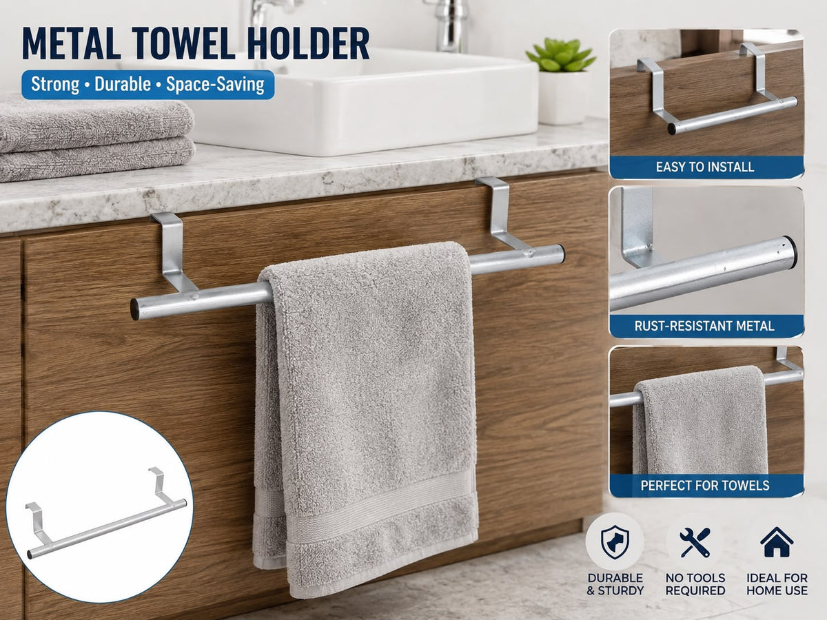 Over Cabinet Metal Towel Holder - alternate view 3