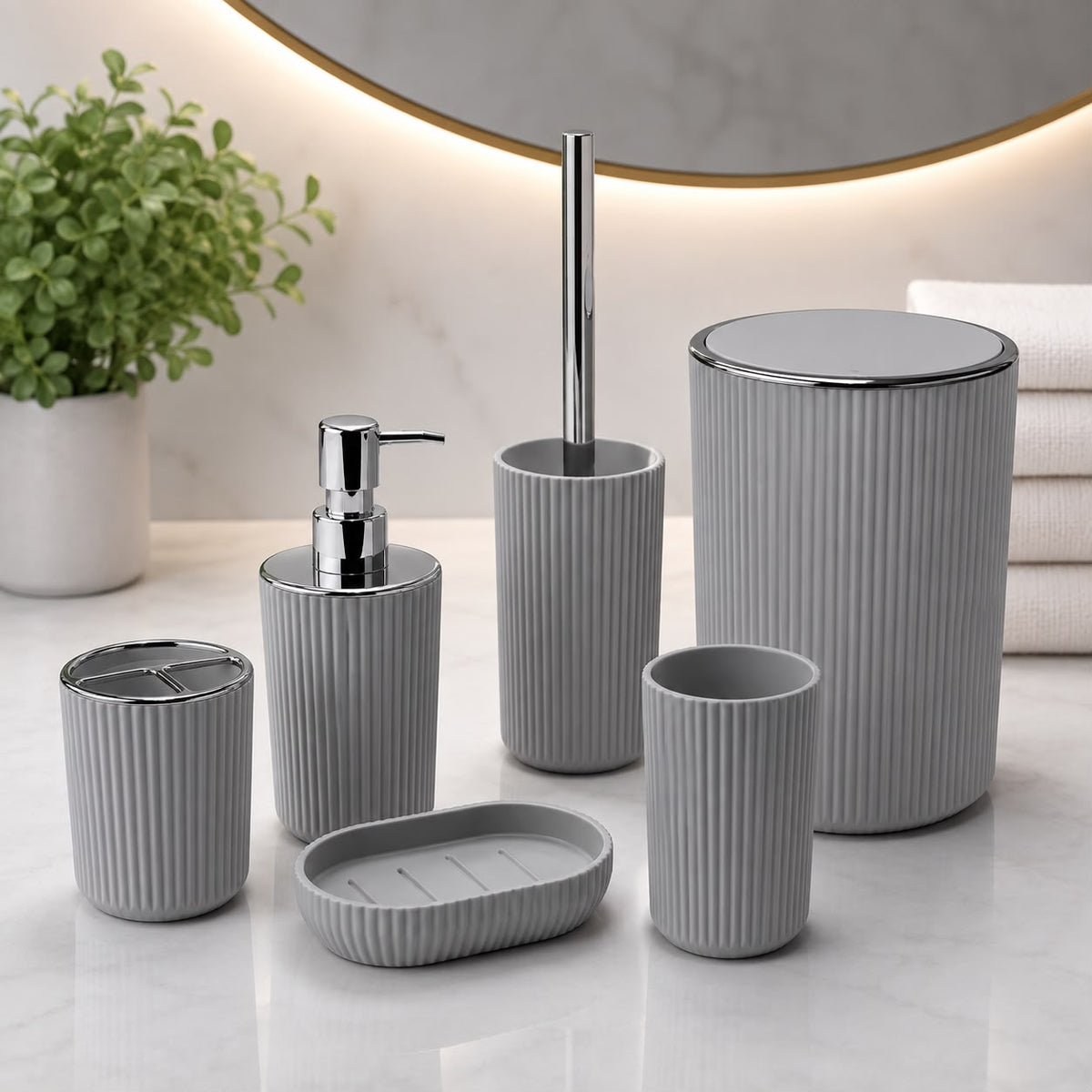 6-Piece Bathroom Accessory Set - alternate view 2