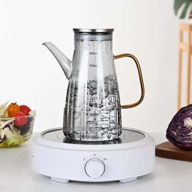 Glass Oil Dispenser – Kitchen Oil Pouring Bottle - alternate view 2
