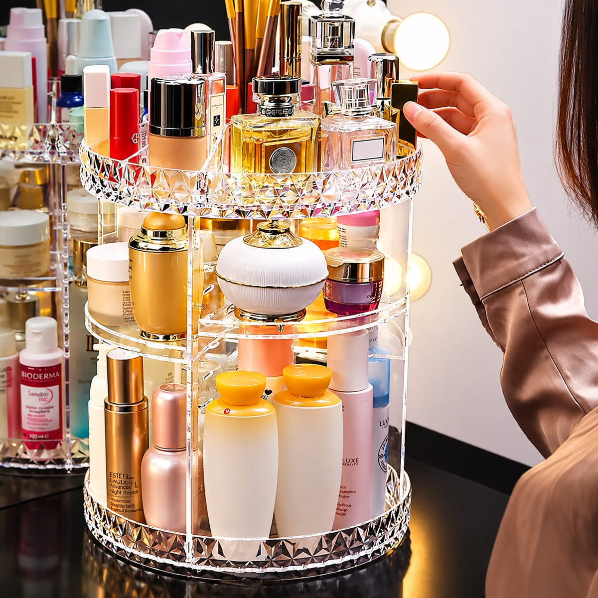 Glamorous 360° Makeup Organiser Display - alternate view 4