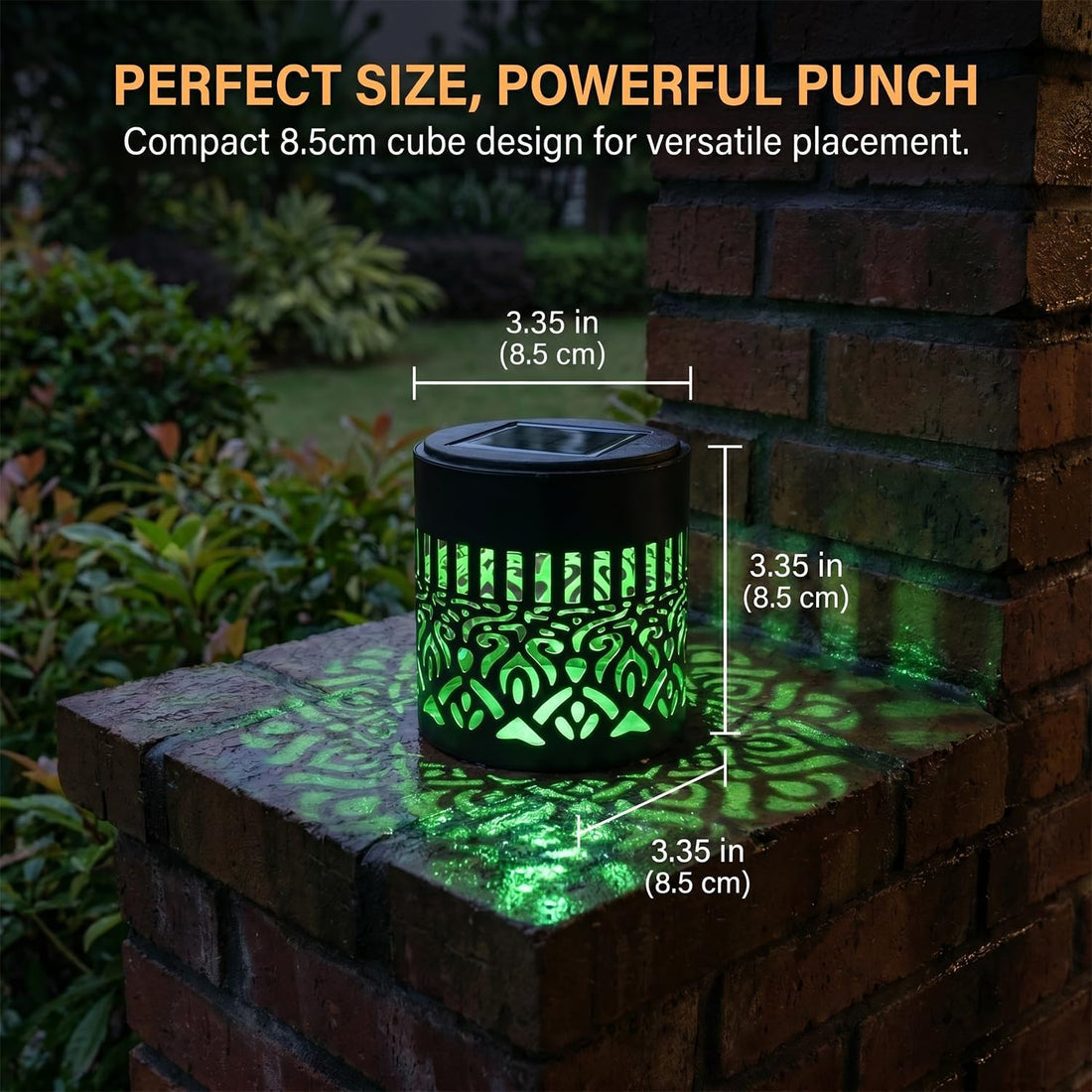 Aura Mandala solar outdoor projection light