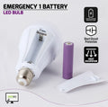 20W Emergency Rechargeable LED Bulb - alternate view 5