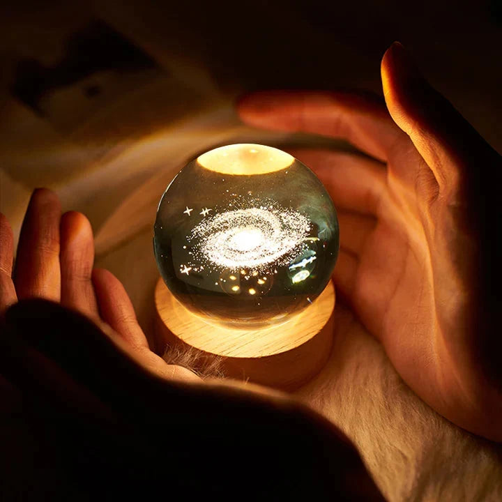 3D Solar System Crystal Ball Light