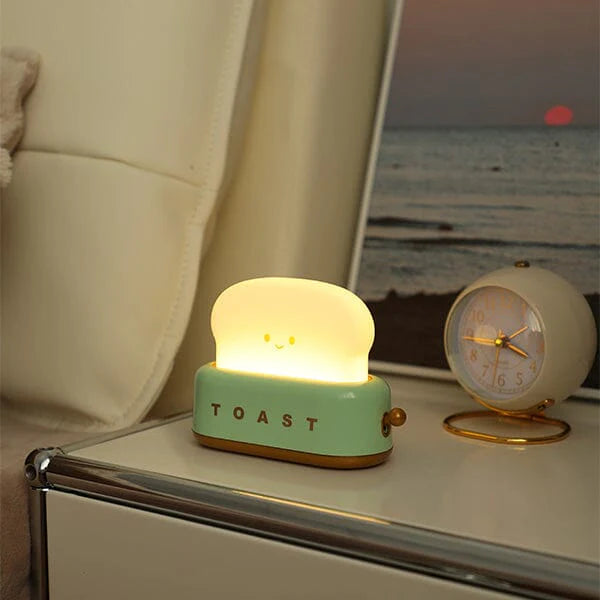Cute toaster bedside lamp for kids room decor