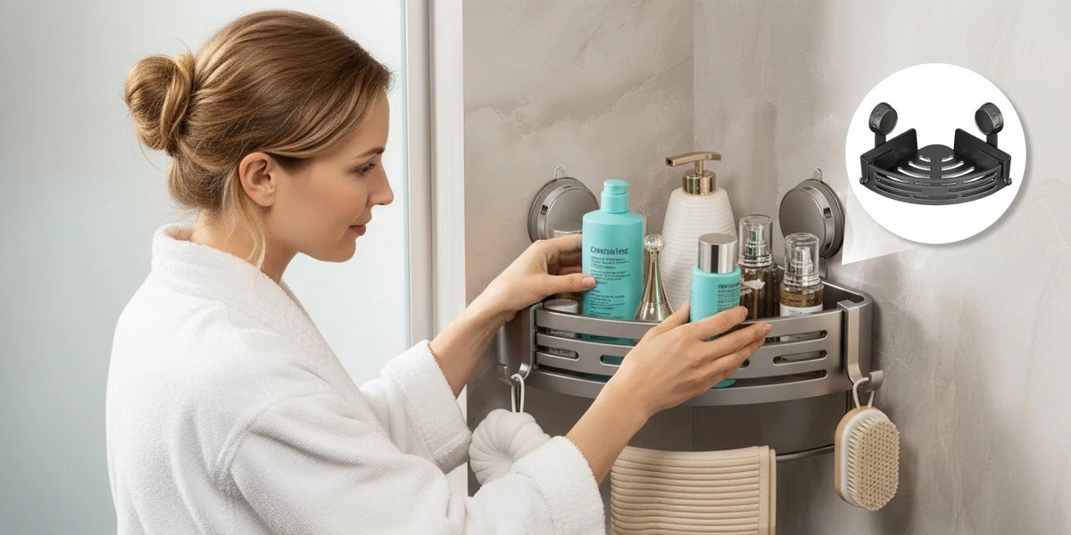 Wall Mounted Corner Shower Shelf - alternate view 2