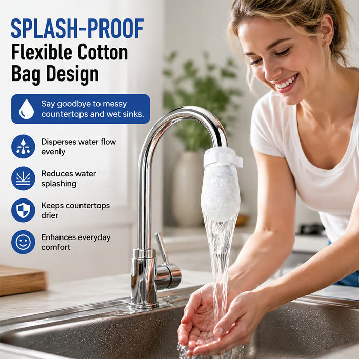 Universal Splash-Proof Faucet Filter Set