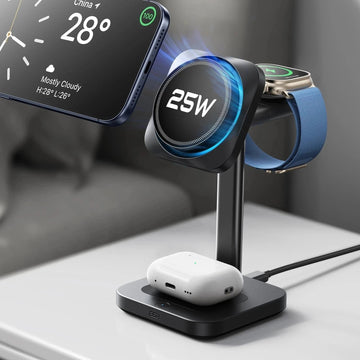 ESR QI2 3-IN-1 Wireless Charging Station with Cryboost