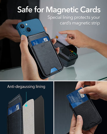 ESR HaloLock Vegan Leather Wallet Stand for iPhone 12/13/14 Series