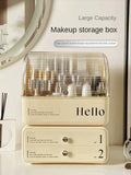 Stylish Cosmetic Organizer with Dual Shelves and Brush Holder - alternate view 6