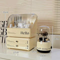 Stylish Cosmetic Organizer with Dual Shelves and Brush Holder - alternate view 2