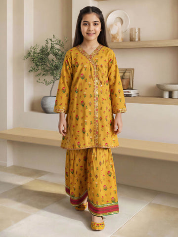 2 Piece Lawn Suit- Embroidered (Pret) – Yellow (F3796ST-374)