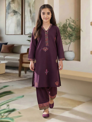 2 Piece Lawn Suit- Embroidered (Pret) – Purple (F3929ST-610)