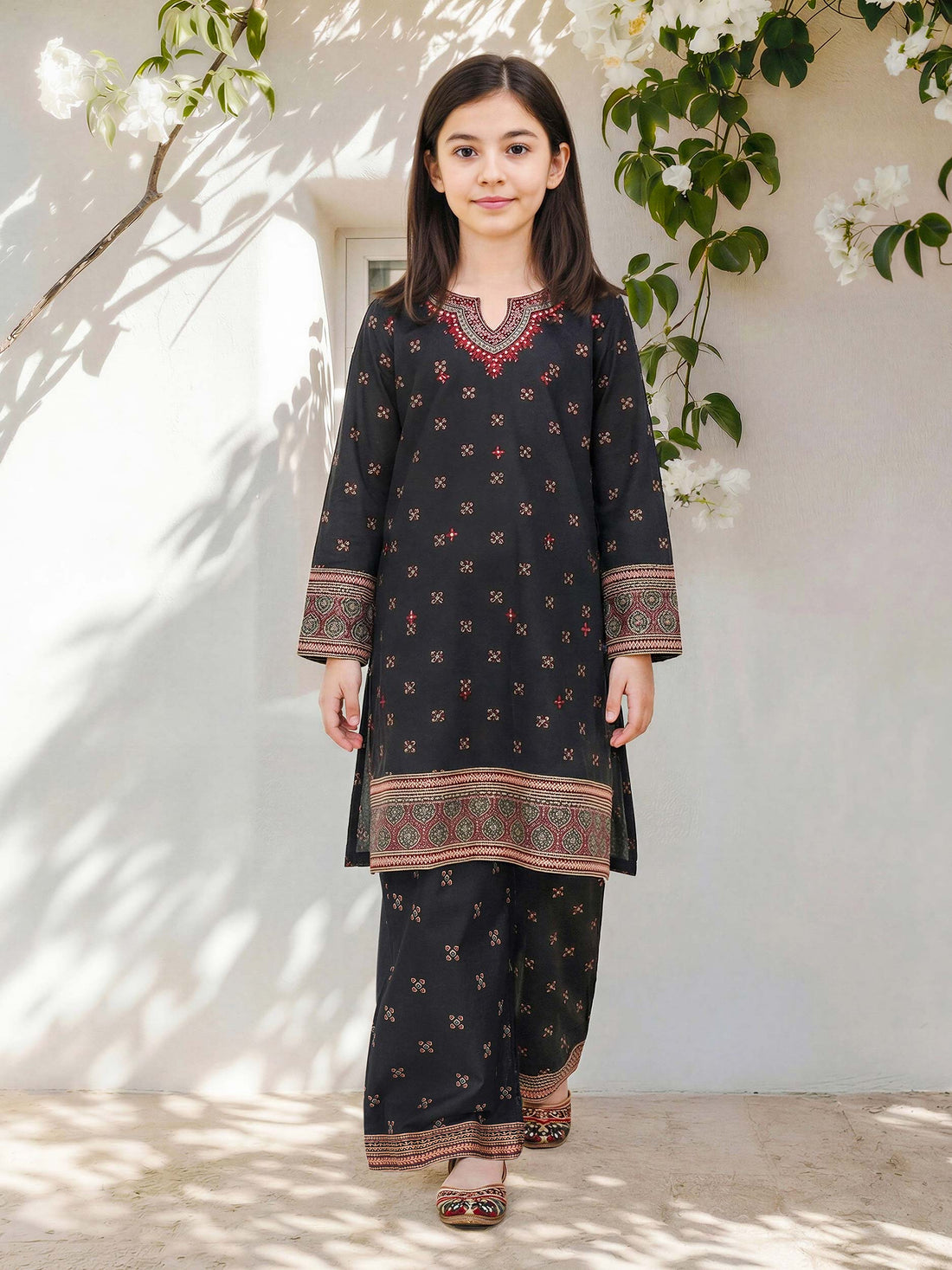 2 Piece Lawn Suit- Embroidered (Pret) – Black (F3875ST-034)