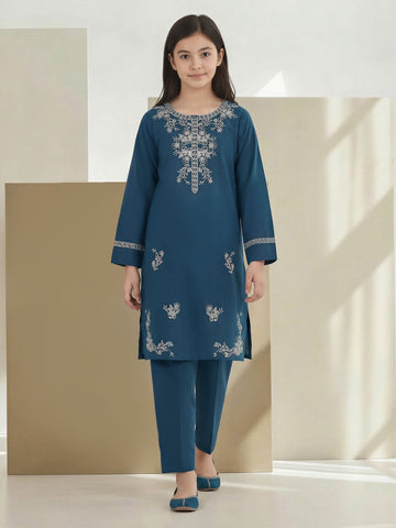 2 Piece Lawn Suit- Embroidered (Pret) – Navy (F3942ST-168)