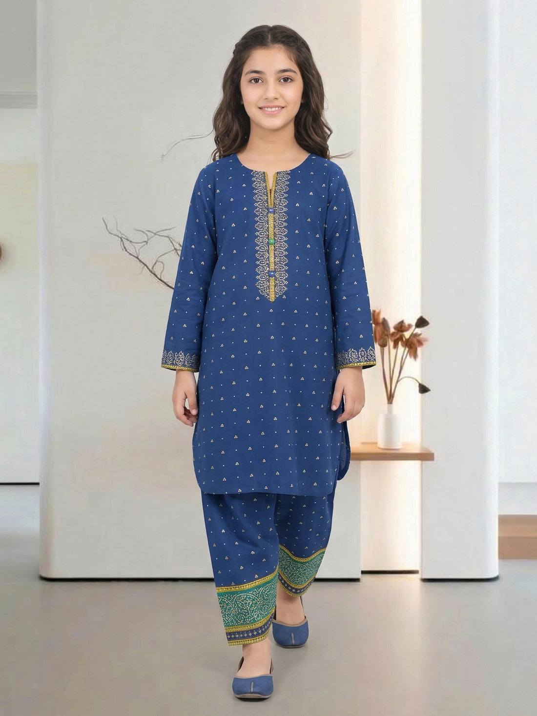 2 Piece Lawn Suit (Pret) – Blue (A6781ST-143)