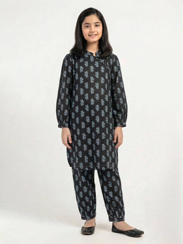 2 Piece Lawn Suit (Pret) – Black (A3107ST-034)