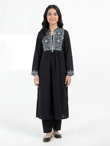 2 Piece Lawn Suit- Embroidered (Pret) – Black (F3567ST-034)