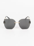 Hexagonal Sunglasses - Black