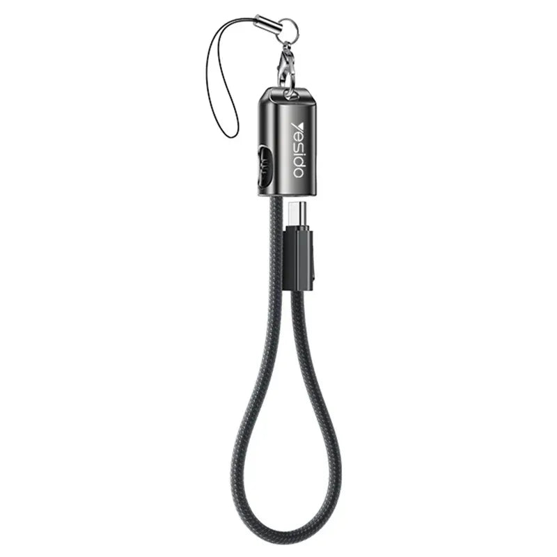 USB C to USB C Data Cable PD 60W Fast Charging Wire with Lanyard