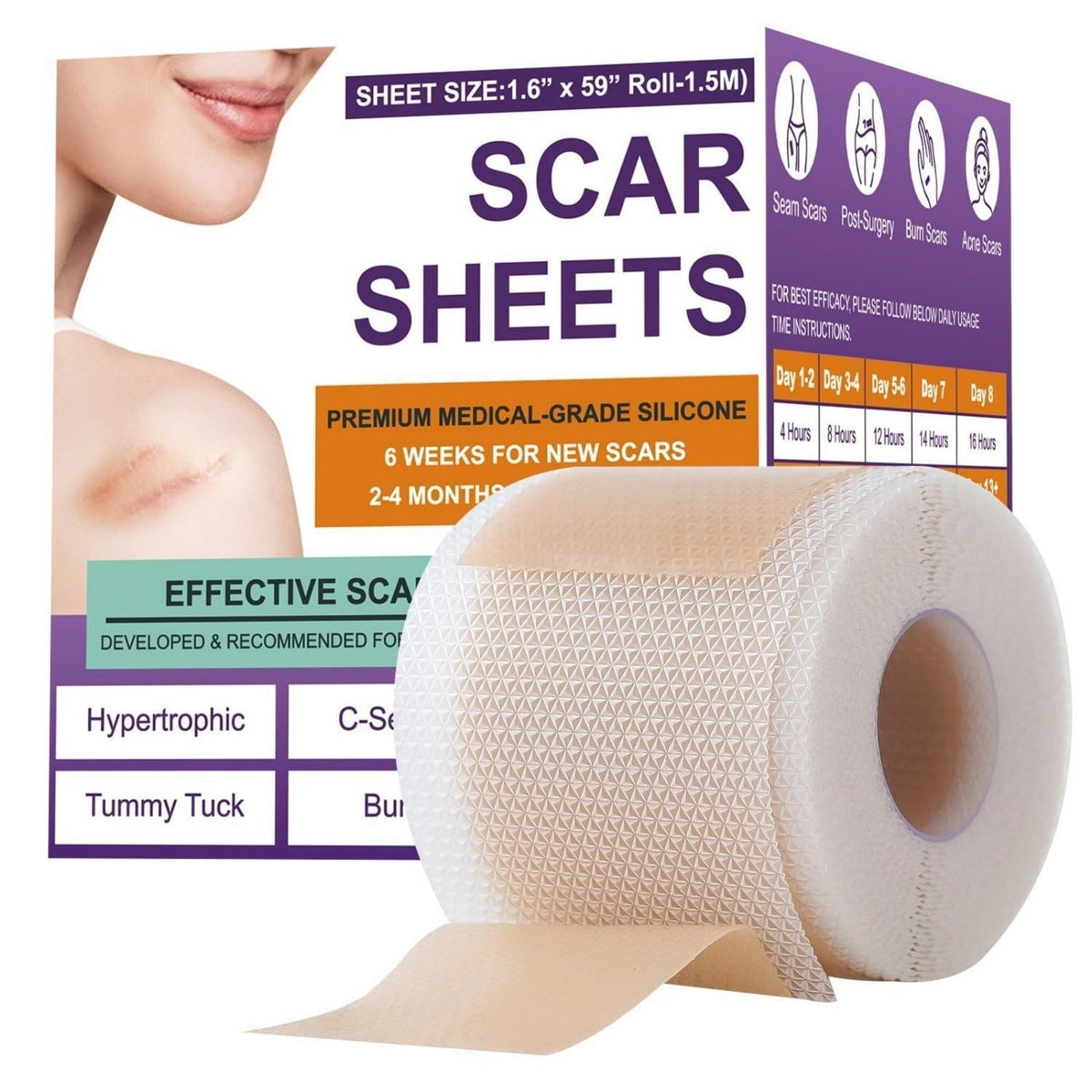 Universal Use Silicone Scar Sheets