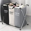 3-Section Fabric Laundry Sorter - alternate view 2