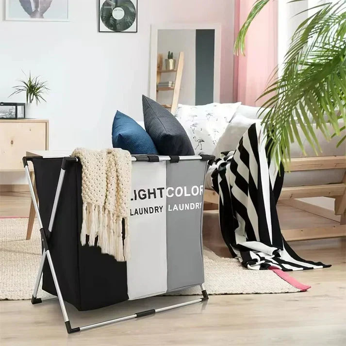 3-Section Fabric Laundry Sorter - alternate view 6