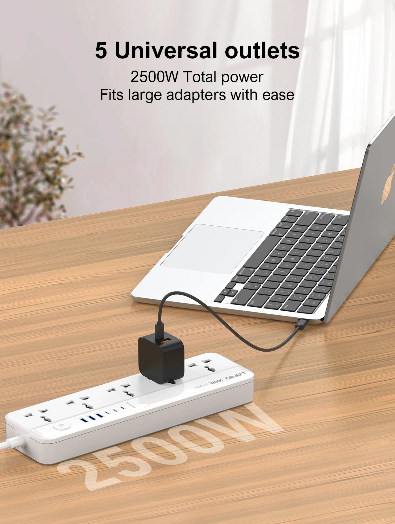 LDNIO SC5614C 5 AC outlets and USB charging