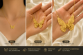 Luxury Golden Butterfly Necklace size options