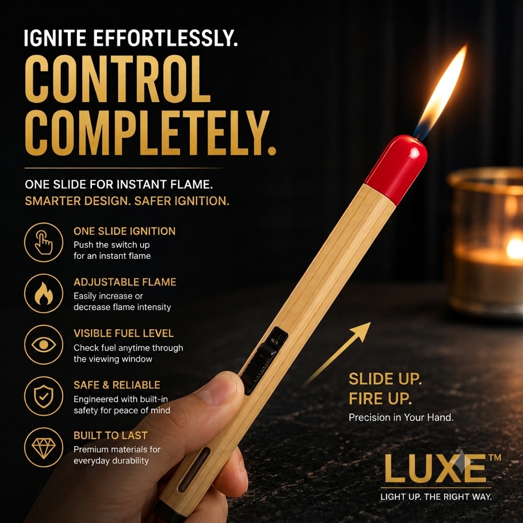 Refillable matchstick lighter lifestyle image 3